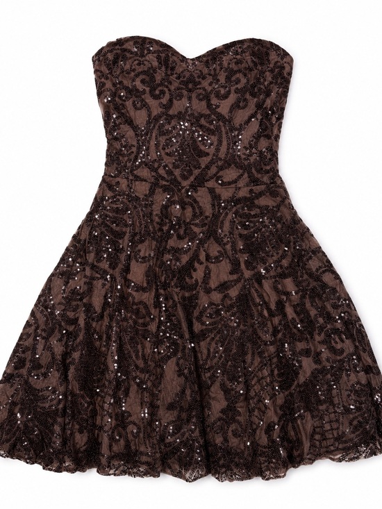Stacees Dresses & Skirts - Stacees NWT Brown Sequin Dress